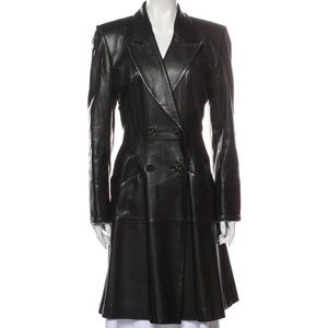 Yves Saint Laurent Vintage Leather Trench Coat